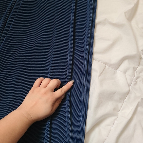 Astr Blue Ribbed Cut Out Jumpsuit - Picture 15 of 15